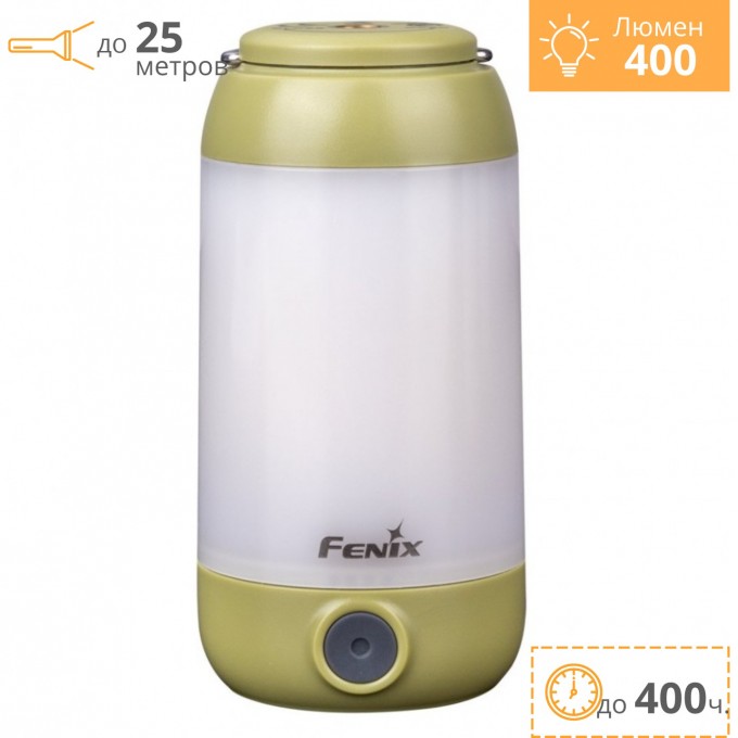 Фонарь FENIX CL26R зеленый + Подарок CL26Rg